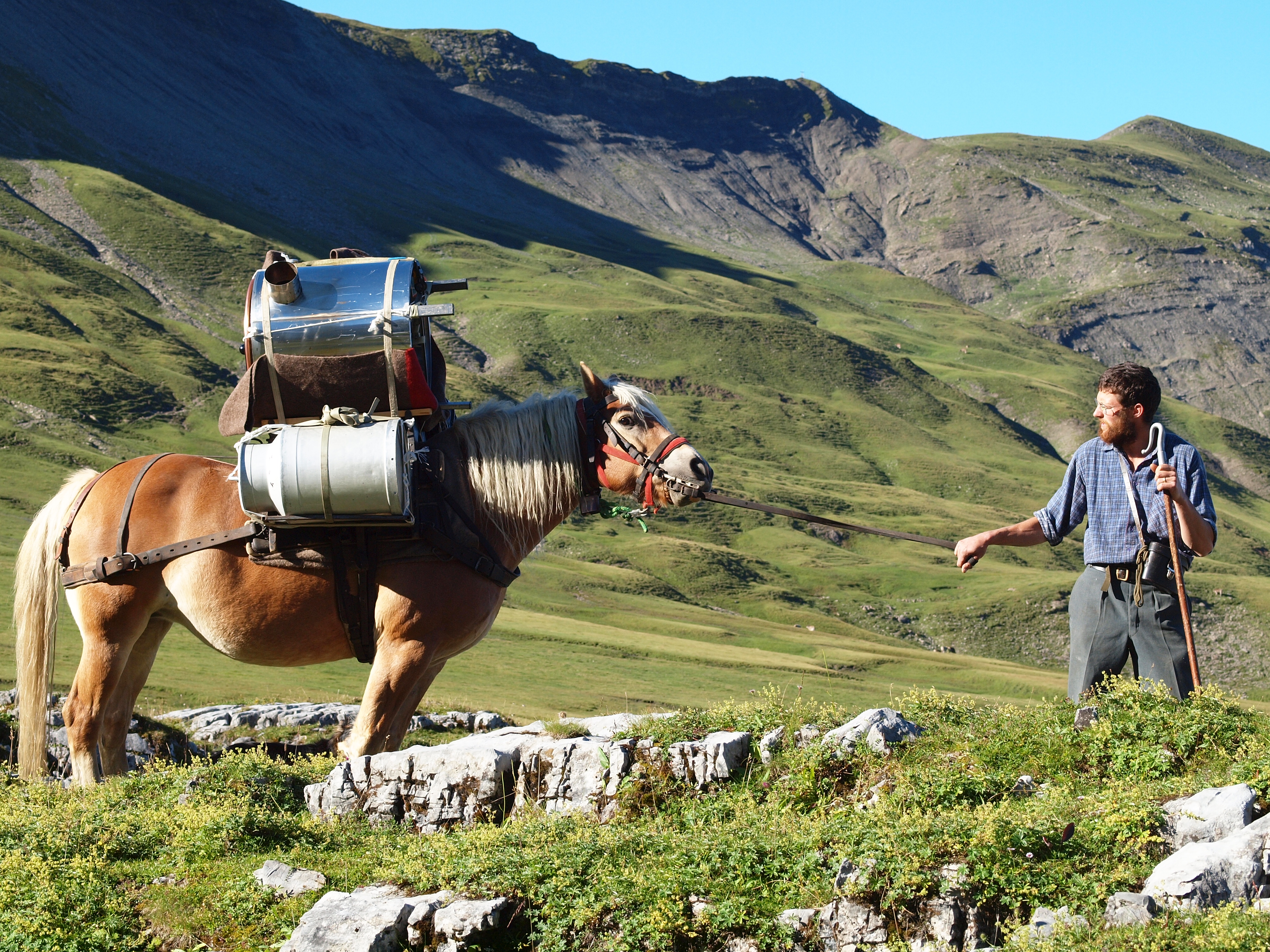 Erich Betschart mit Alpina - Charetalp