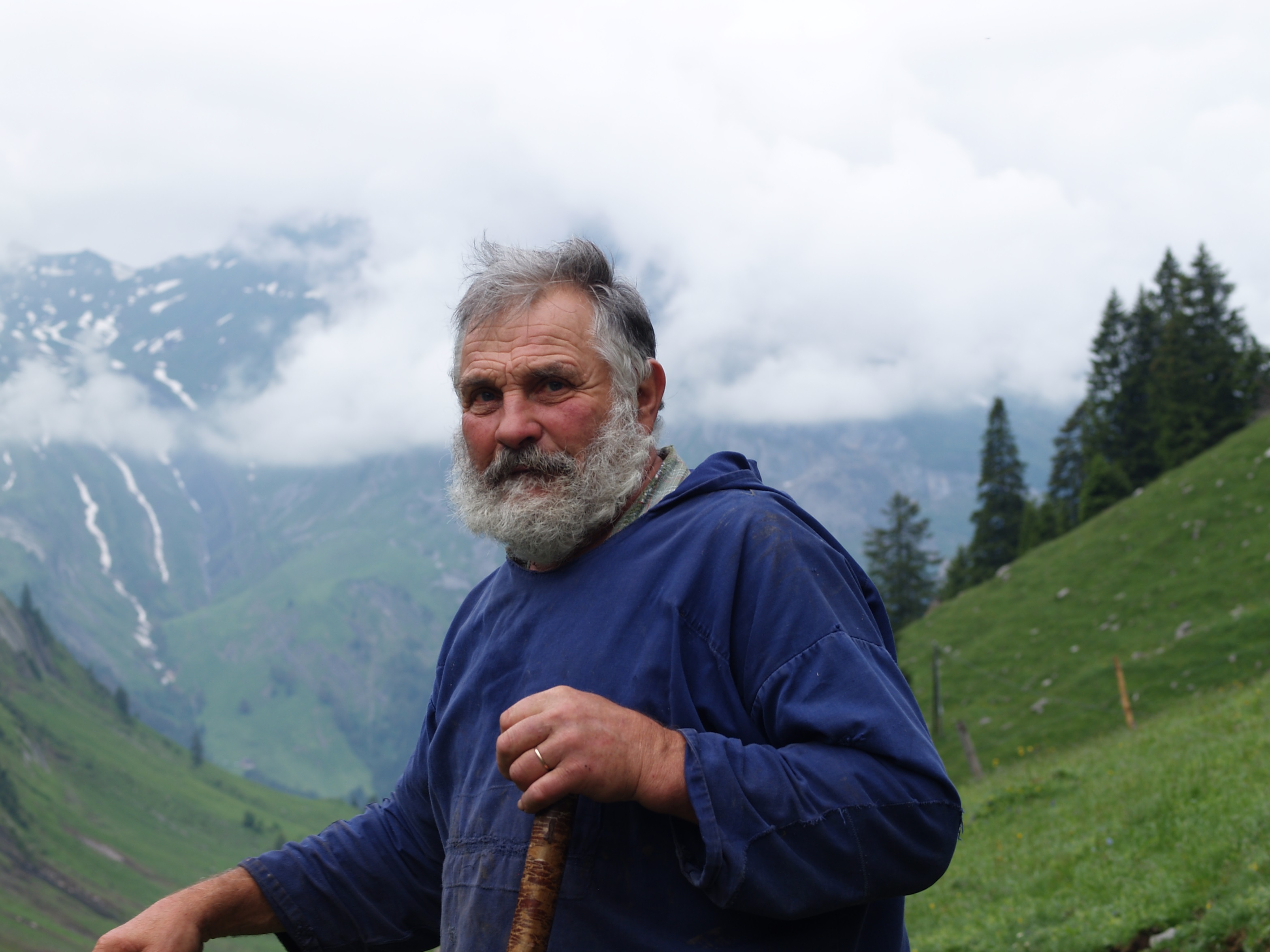 Konrad Schelbert beim Auffahren - R&auml;tschtal