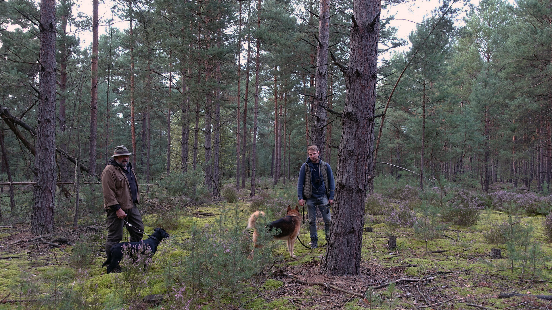 Karsten NItsch und Stephan Kaasche in der Zschornoer Heide