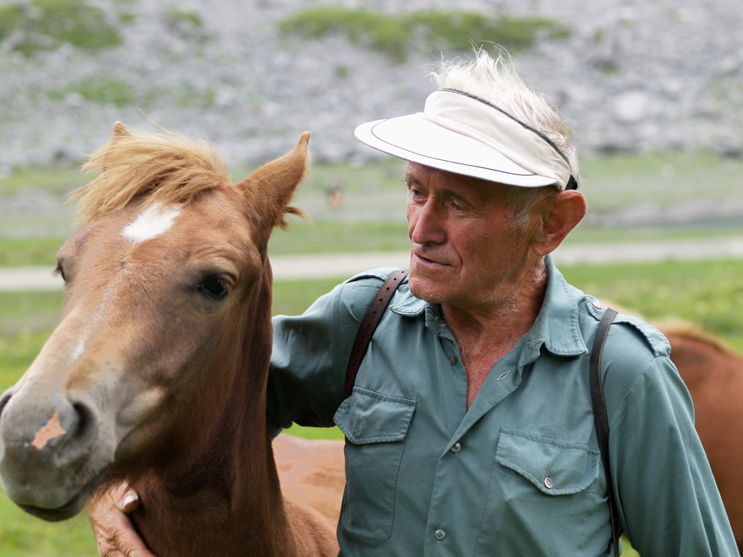 Peter Suter mit Pferd